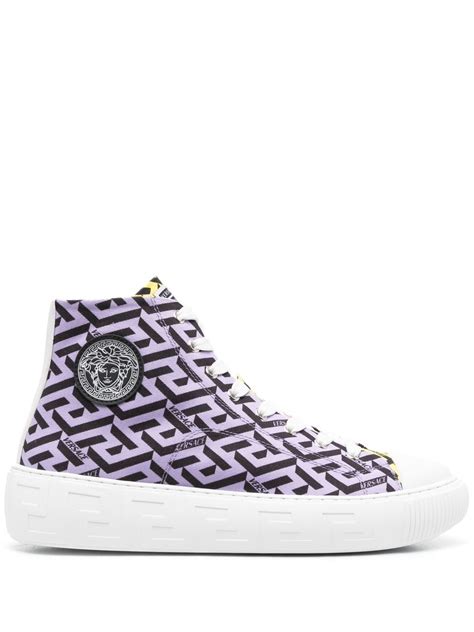 versace high top tennis shoes|Versace tennis shoes white.